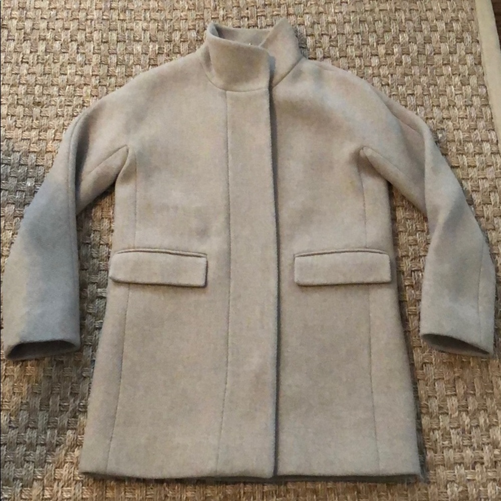 J.Crew Stadium Cloth Cocoon Camel Beige Coat